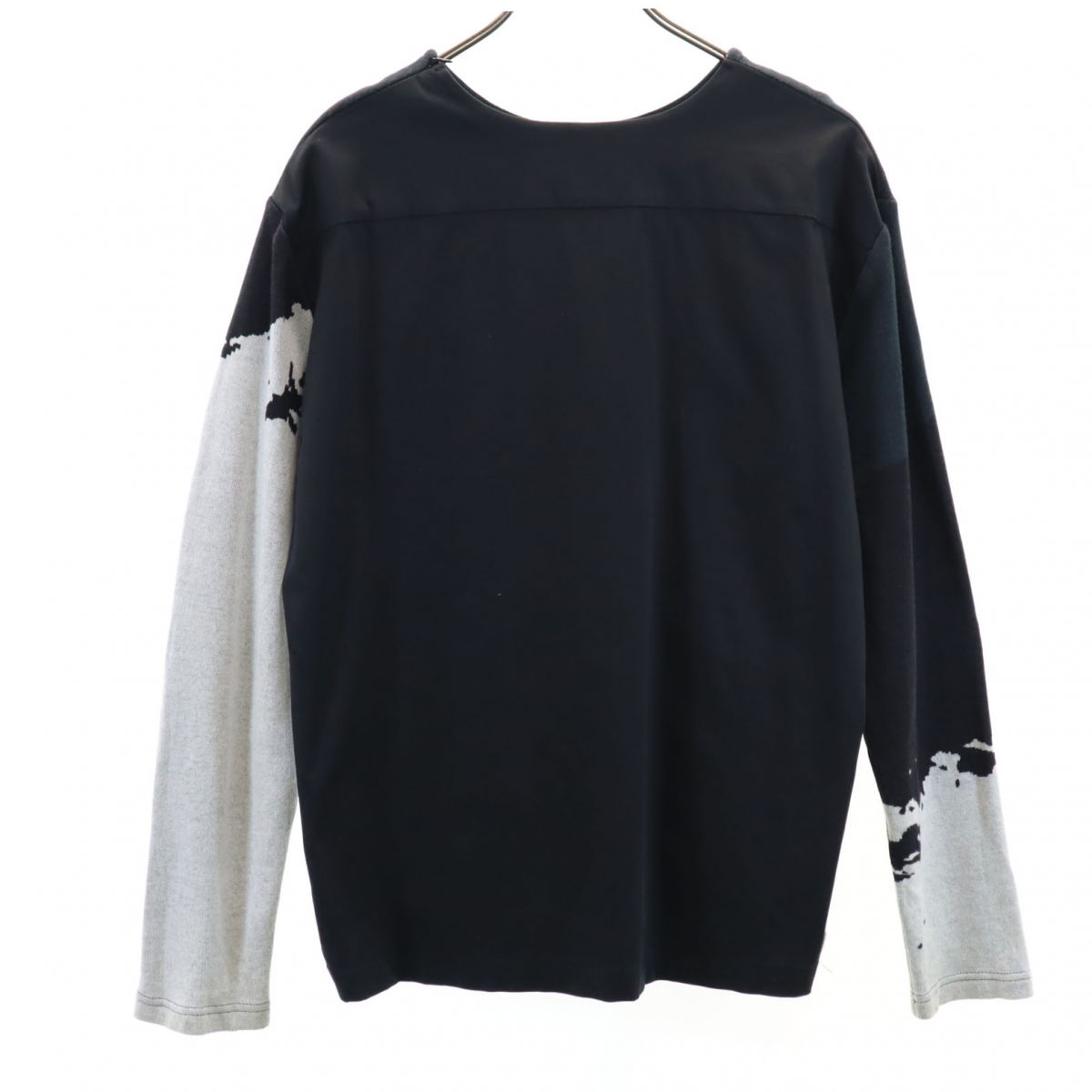 WRAPINKNOT ラッピンノット 長袖 ストレッチ カットソー 2 ブラック系 ニット メンズ