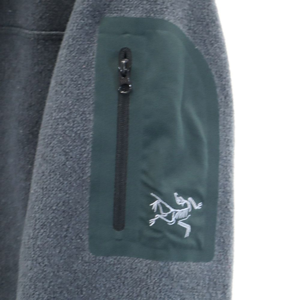 ARC'TERYX アークテリクス 長袖 ハーフジップ ニット アウトドアジャケット S グレー系 プルオーバー メンズ