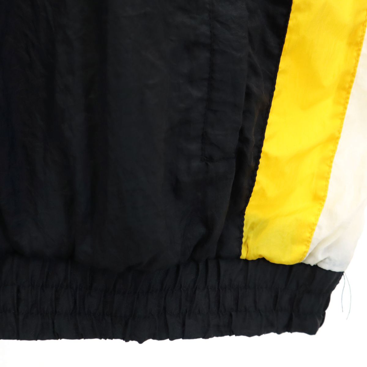 NIKE ナイキ 90s オールド 白タグ ハーフジップ ナイロンジャケット M 白×黒 プルオーバー メンズ