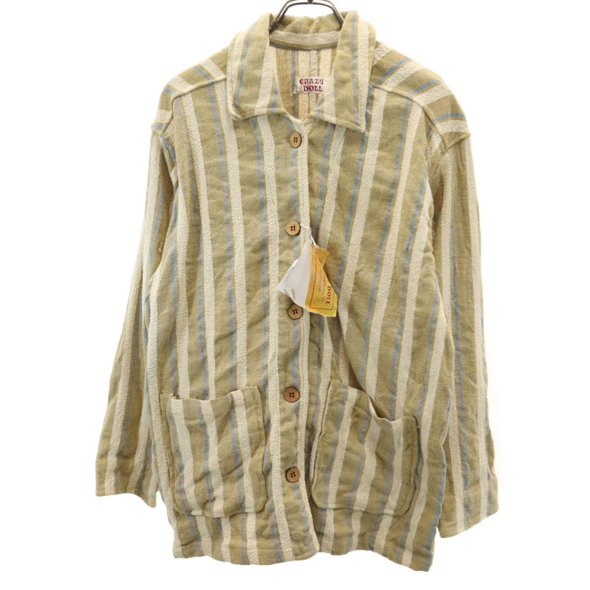CRAZY DOLL クレイジードール 未使用 コットンジャケット F ベージュ系 レディース