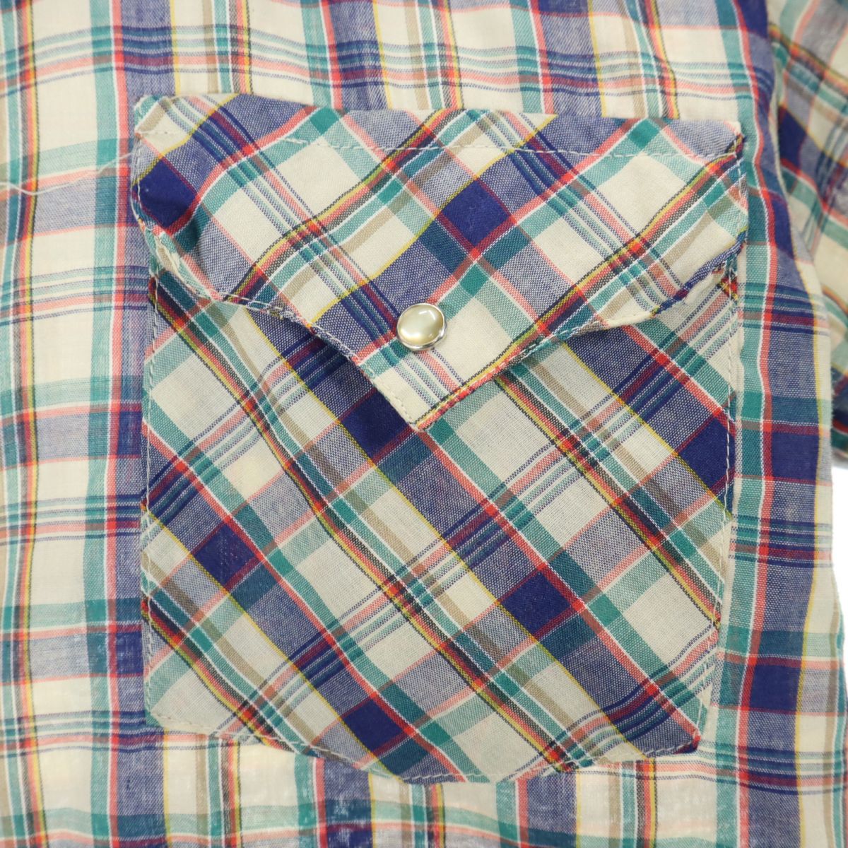 Panhandle Slim パンハンドルスリム 70s USA製 ヴィンテージ チェック柄 長袖 ウエスタンシャツ 15-32 メンズ