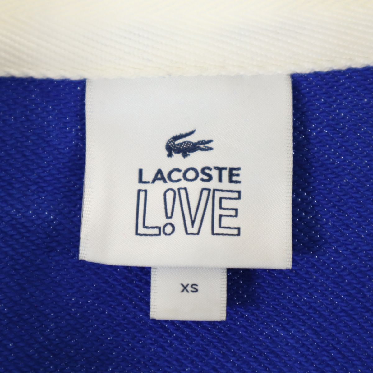 ラコステライブ 長袖 ポロシャツ XS ブルー系 LACOSTE L!VE メンズ