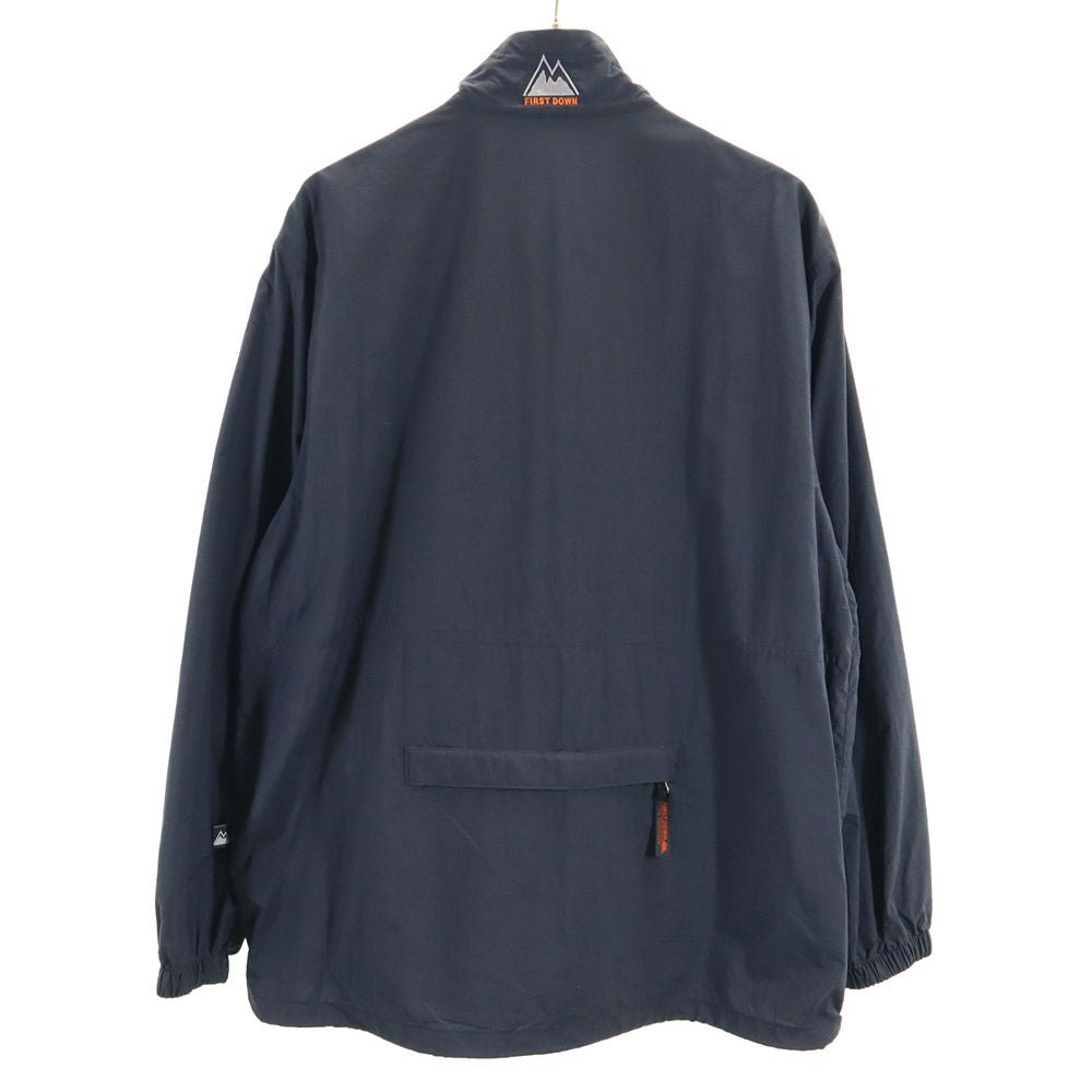 FIRSTDOWN ファーストダウン 90s オールド 長袖 ジップ ナイロンジャケット M ブラック系 メンズ