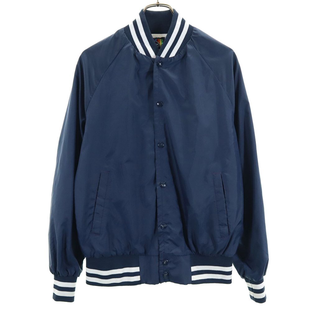 knit shirt exchange 90s オールド 長袖 スタジャン M ネイビー系 メンズ