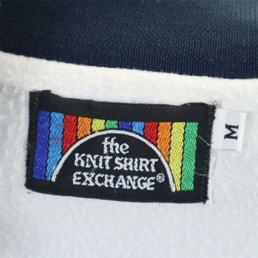 knit shirt exchange 90s オールド 長袖 スタジャン M ネイビー系 メンズ