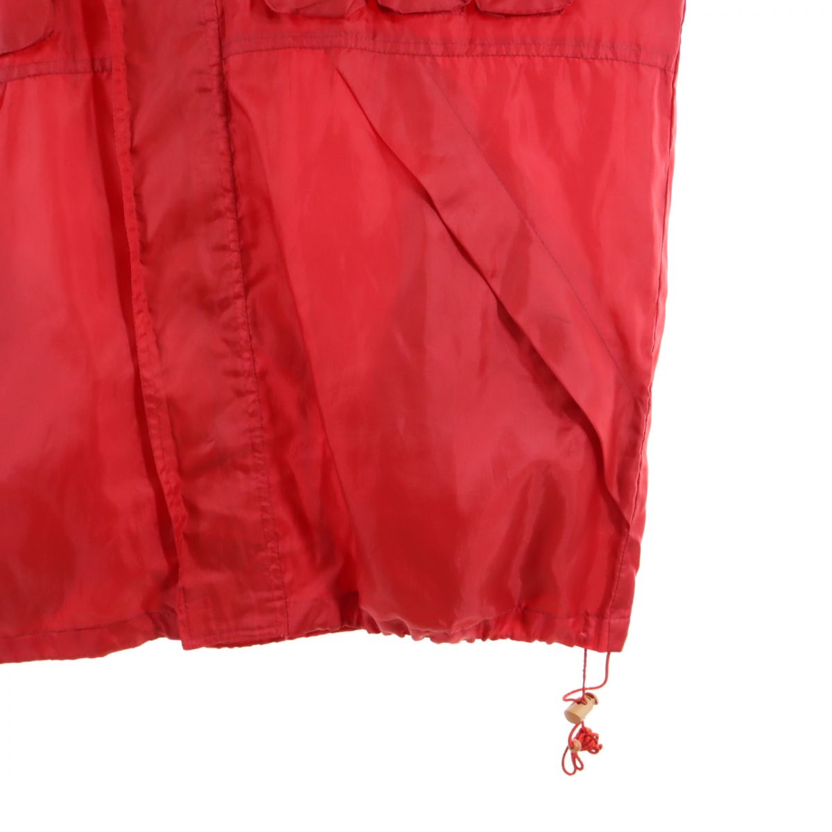 Sean John ショーンジョン バック刺繍 フードジャケット L レッド メンズ