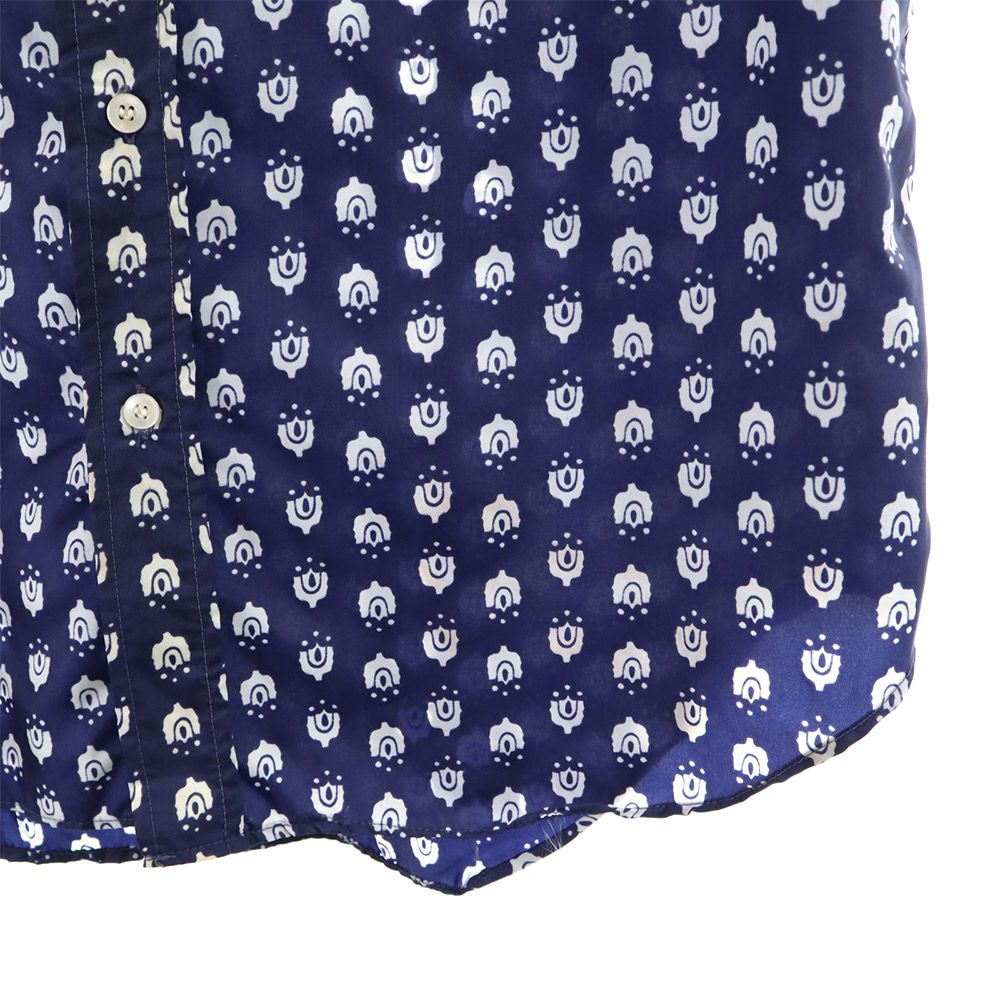 WHITE STAG ホワイトスタッグ 日本製 長袖 シャツ ネイビー メンズ