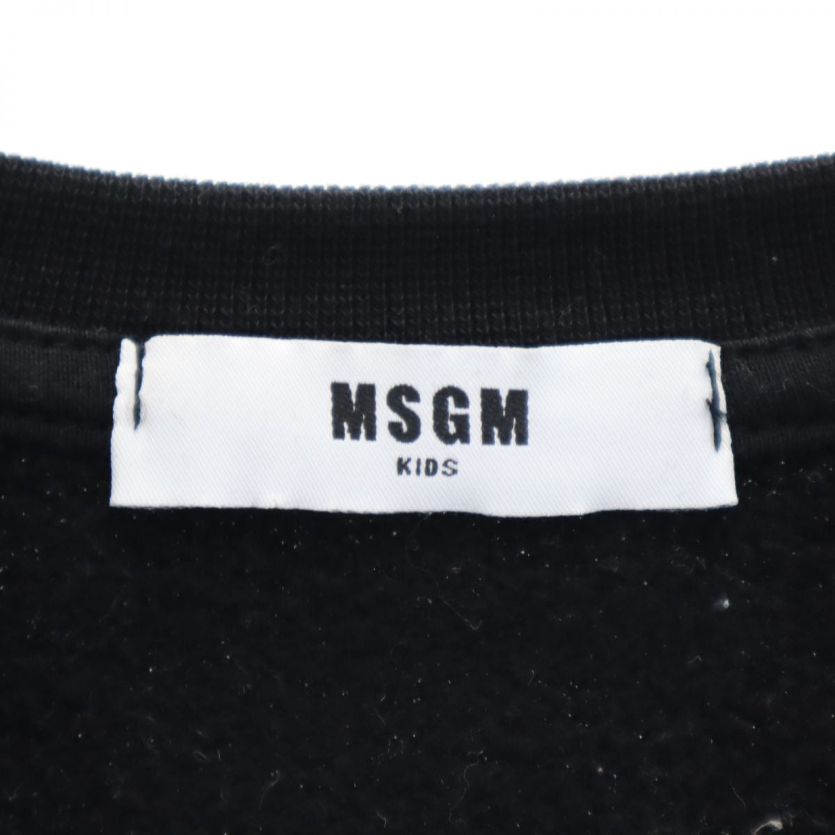 MSGM エムエスジーエム 長袖 スウェット トレーナー 14 ブラック系 裏起毛 キッズ