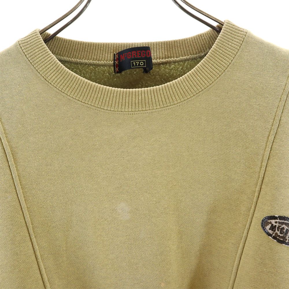 McGregor マックレガー 日本製 長袖 スウェット トレーナー 170 ベージュ系 裏起毛 メンズ
