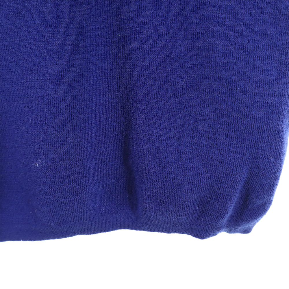 mila schon ミラショーン 日本製 ウール 長袖 カーディガン 42 ブルー レディース