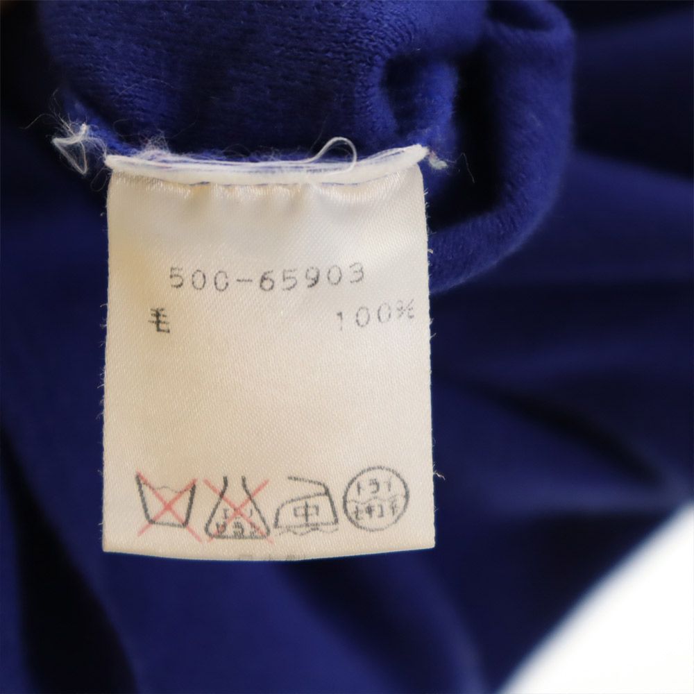 mila schon ミラショーン 日本製 ウール 長袖 カーディガン 42 ブルー レディース