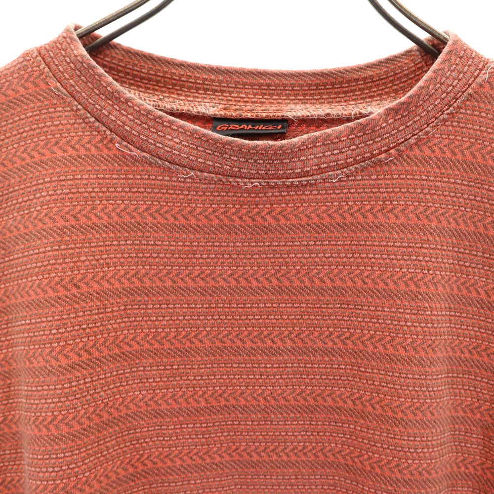 グラミチ 90s USA製 アウトドア オールド 総柄 半袖 Tシャツ 45577 レッド Gramicci キッズ