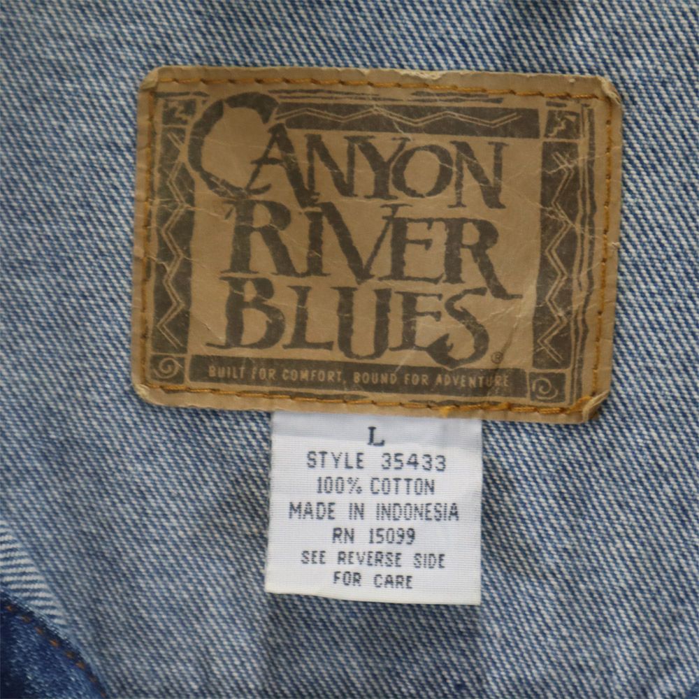 キャニオンリバーブルース 90s オールド デニムジャケット L CANYON RIVER BLUES ジージャン メンズ