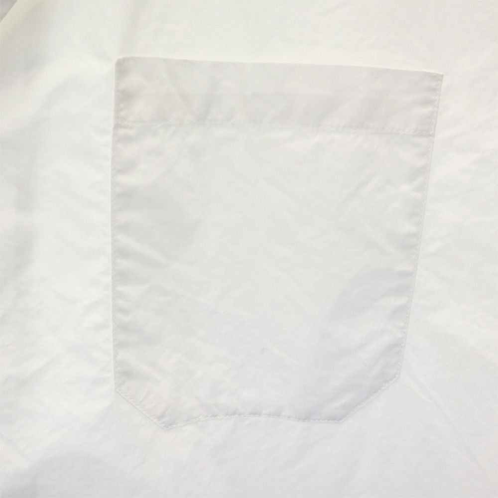 MSGM エムエスジーエム 半袖 裾切替 オープンカラーシャツ 16/41 ホワイト系 メンズ