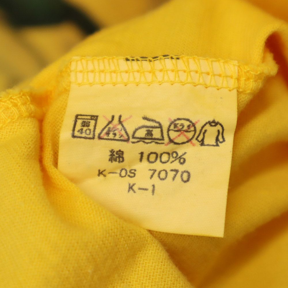 DIA CLUB オールド プリント 半袖 Tシャツ M-L イエロー DIA CLUB メンズ