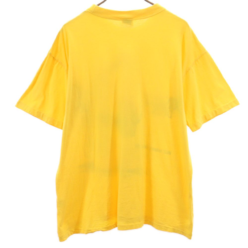 DIA CLUB オールド プリント 半袖 Tシャツ M-L イエロー DIA CLUB メンズ