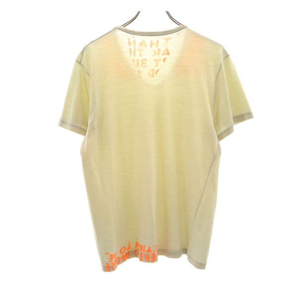 マルタンマルジェラ エイズT 半袖 Vネック Tシャツ ベージュ MARTIN MARGIELA メンズ