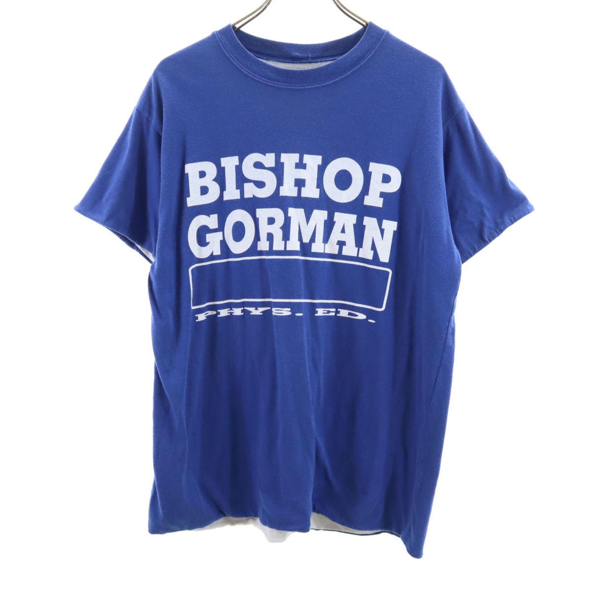 OLD オールド 80s 90s ゲームT 半袖 リバーシブル Tシャツ 青/白 メンズ