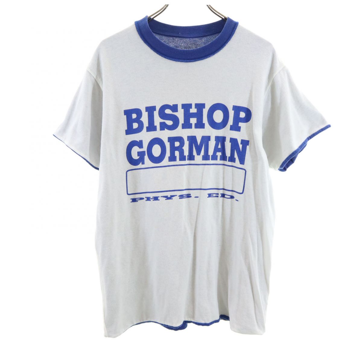 OLD オールド 80s 90s ゲームT 半袖 リバーシブル Tシャツ 青/白 メンズ