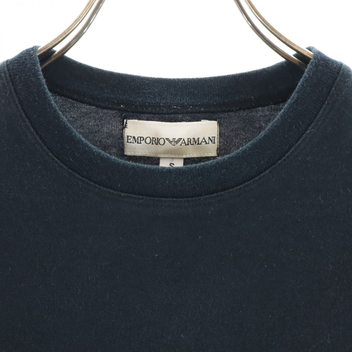 Emporio Armani エンポリオアルマーニ 日本製 半袖 Tシャツ S 黒 レディース