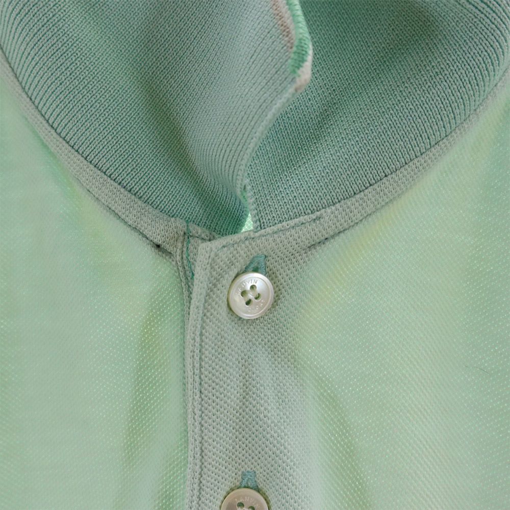 LANVIN SPORT ランバン スポーツ デサント 半袖 ポロシャツ L グリーン系 メンズ