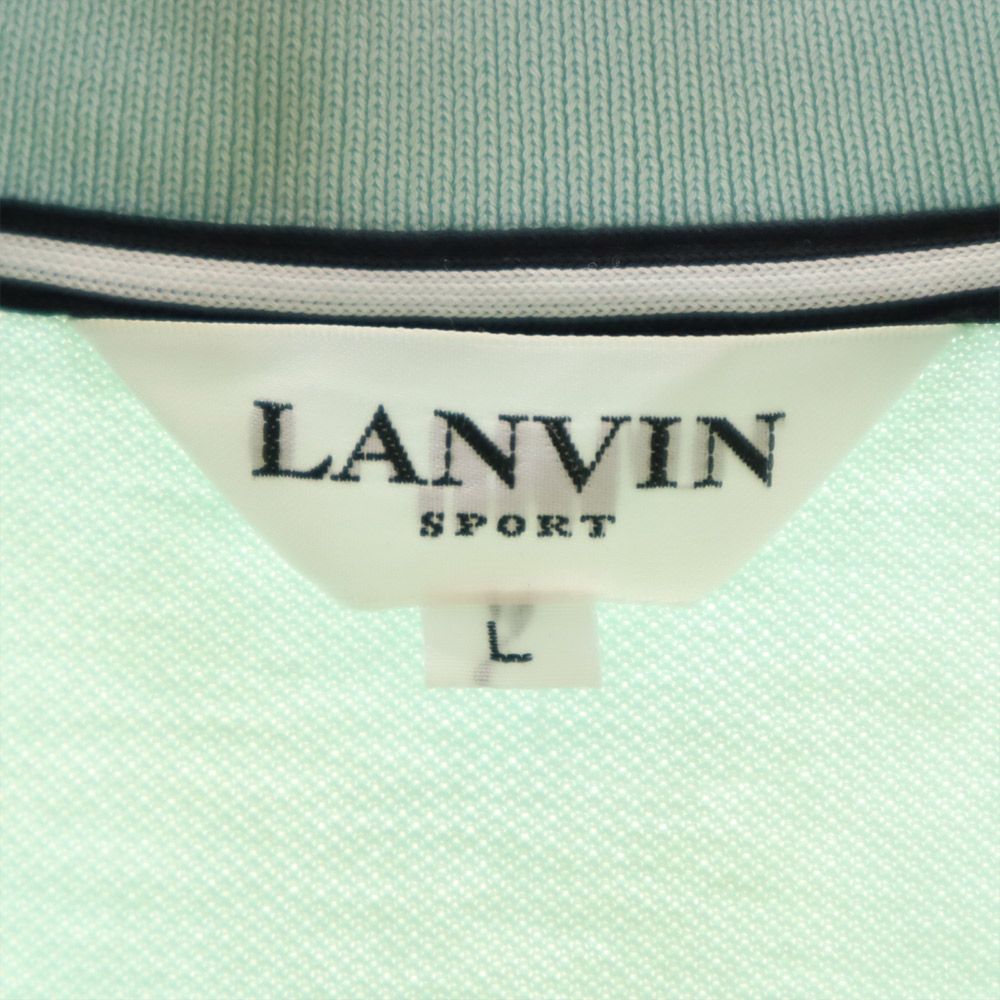 LANVIN SPORT ランバン スポーツ デサント 半袖 ポロシャツ L グリーン系 メンズ