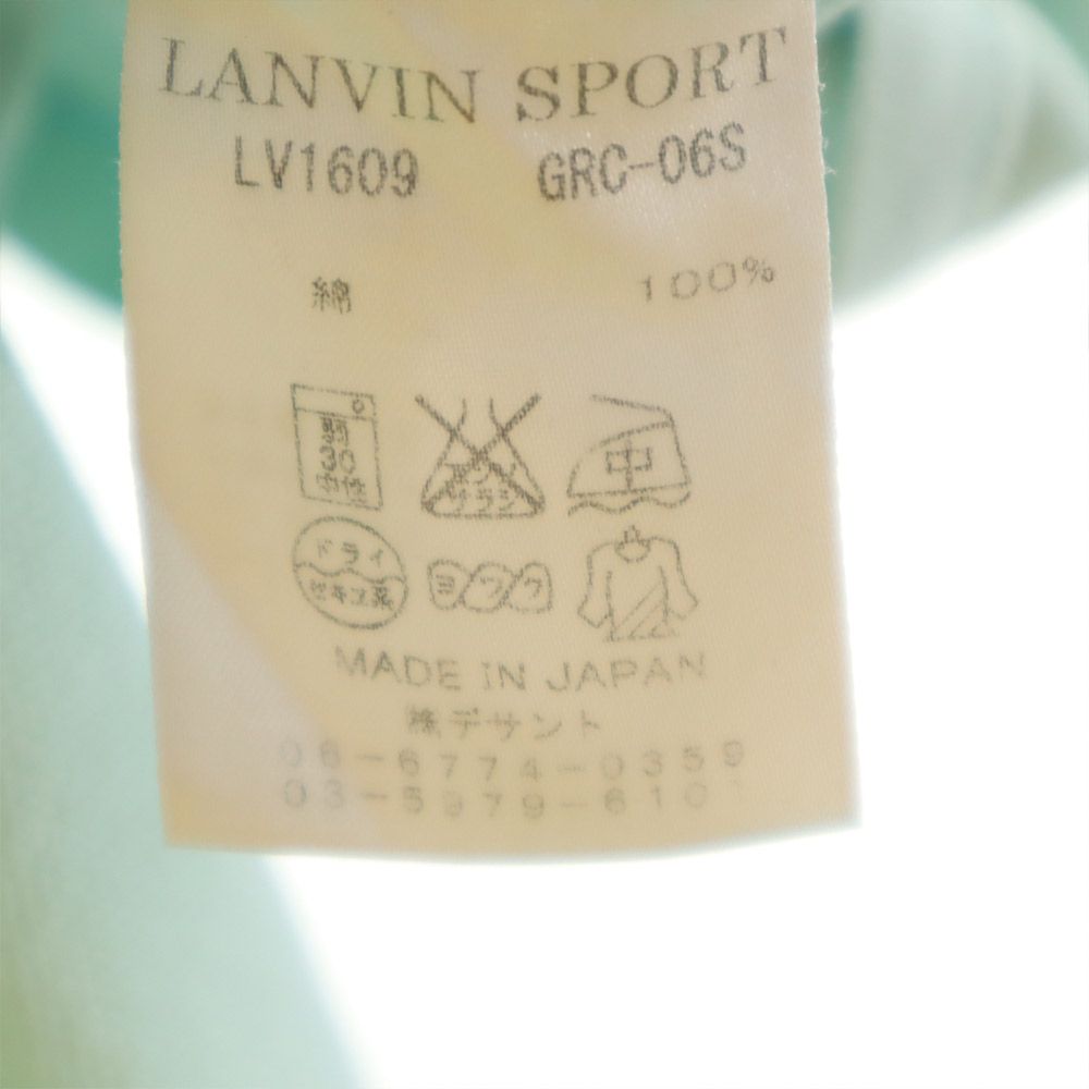 LANVIN SPORT ランバン スポーツ デサント 半袖 ポロシャツ L グリーン系 メンズ