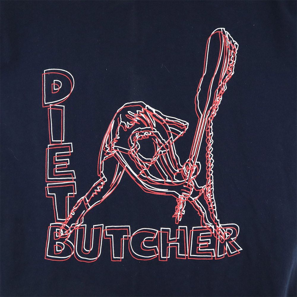 MARLBORO×DIET BUTCHES SLIM SKIN マルボロダイエットブッチャースリムスキン 半袖 Tシャツ F ネイビー系 メンズ