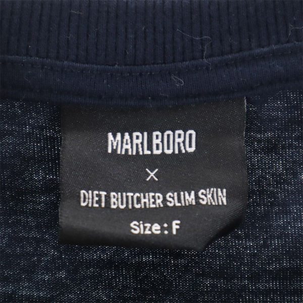 マルボロダイエットブッチャースリムスキン 半袖 Tシャツ F ネイビー系 MARLBORO×DIET BUTCHES SLIM SKIN メンズ