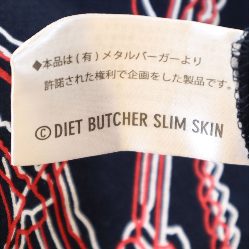 MARLBORO×DIET BUTCHES SLIM SKIN マルボロダイエットブッチャースリムスキン 半袖 Tシャツ F ネイビー系 メンズ