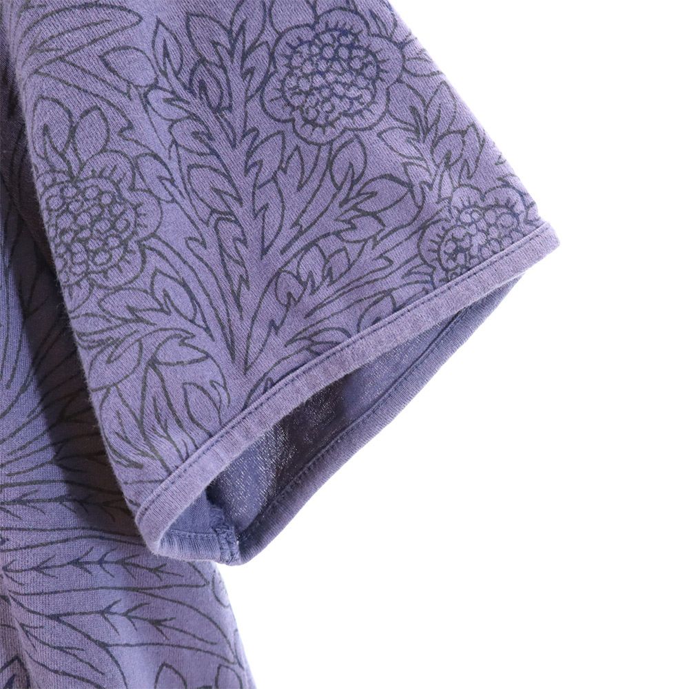 Mackintosh マッキントッシュ 三陽商会 日本製 総柄 半袖 Tシャツ 40 ネイビー系 レディース