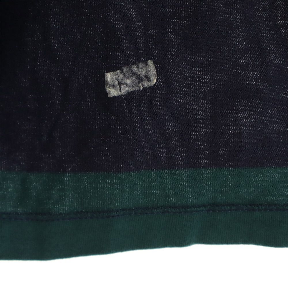 Burberrys バーバリーズ 90s USA製 オールド ボーダー柄 半袖 ポロシャツ L ネイビー×グリーン メンズ
