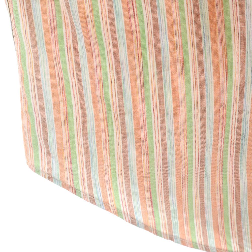 SUGAR CANE シュガーケーン 東洋エンタープライズ ストライプ柄 半袖 ウエスタンシャツ M オレンジ系 メンズ