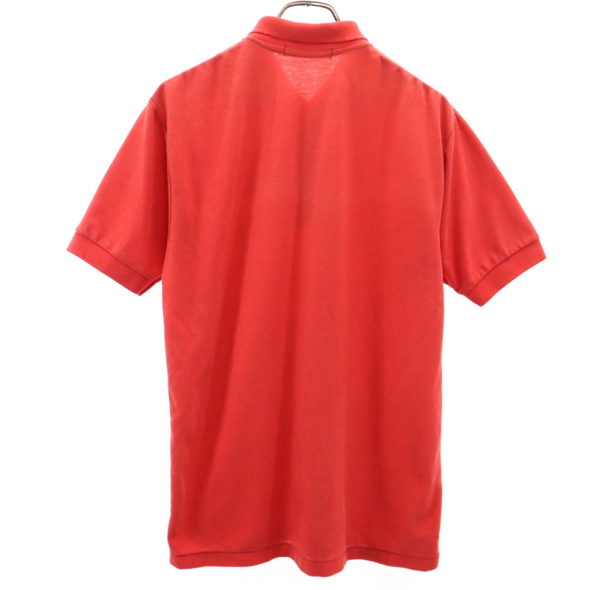 Polo by Ralph Lauren ポロバイラルフローレン 80s USA製 緑タグ ヴィンテージ 半袖 ハーフボタン ポロシャツ XL レッド メンズ
