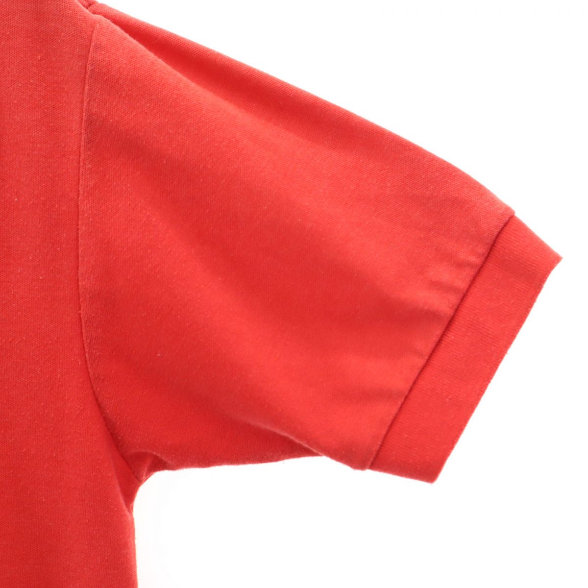 Polo by Ralph Lauren ポロバイラルフローレン 80s USA製 緑タグ ヴィンテージ 半袖 ハーフボタン ポロシャツ XL レッド メンズ