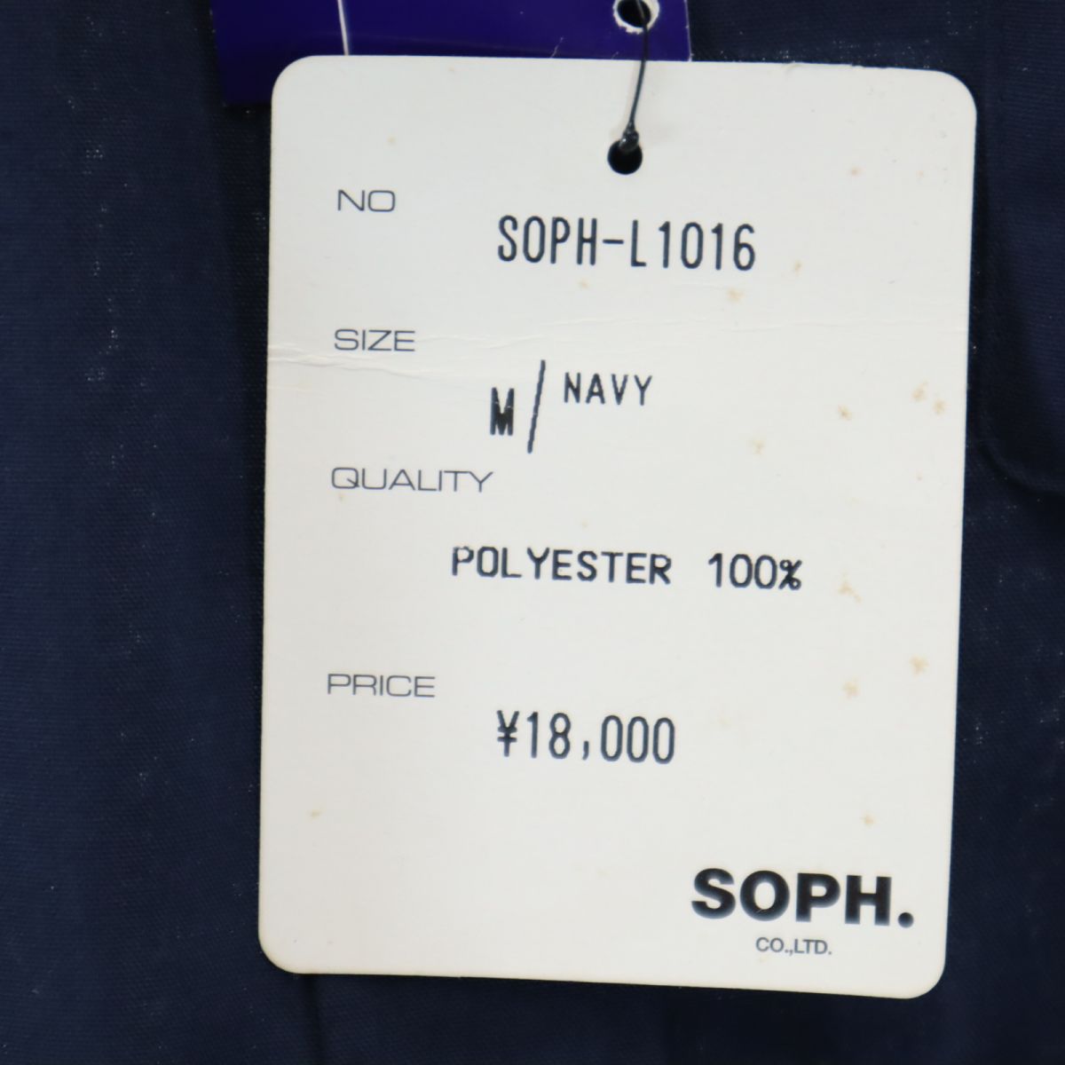 未使用 ソフネット 半袖 ボタンダウンシャツ M ネイビー系 SOPHNET. タグ付き レディース