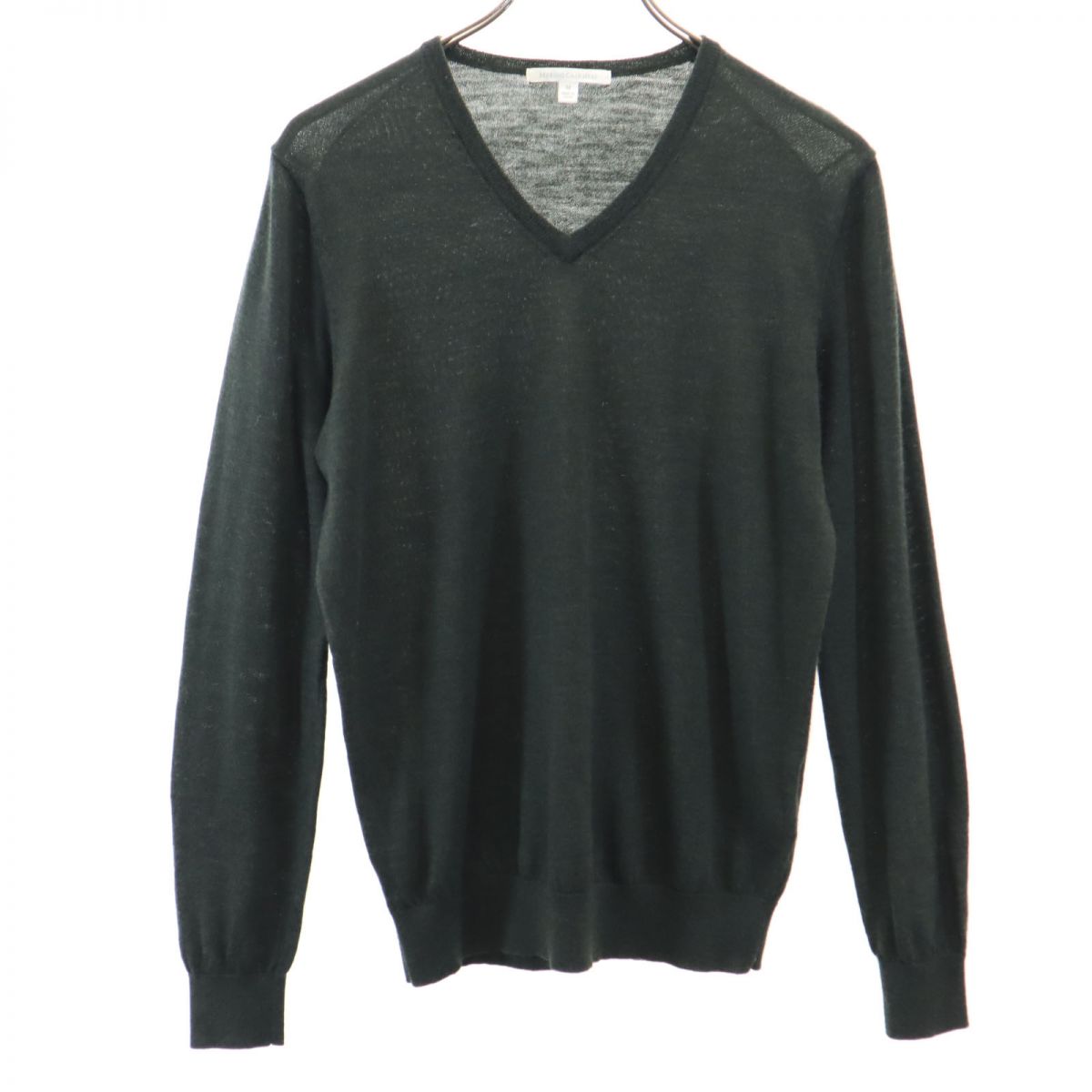 UNIQLO ユニクロ 長袖 ウールブレンド セーター M グレー ニット メンズ