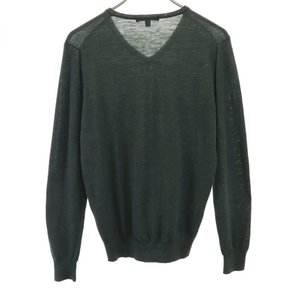UNIQLO ユニクロ 長袖 ウールブレンド セーター M グレー ニット メンズ