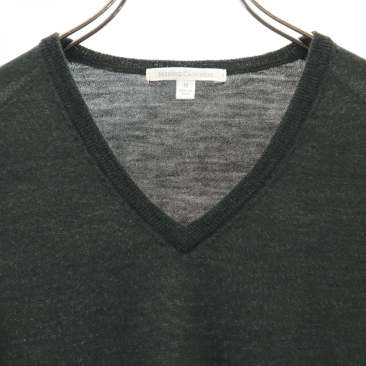 UNIQLO ユニクロ 長袖 ウールブレンド セーター M グレー ニット メンズ