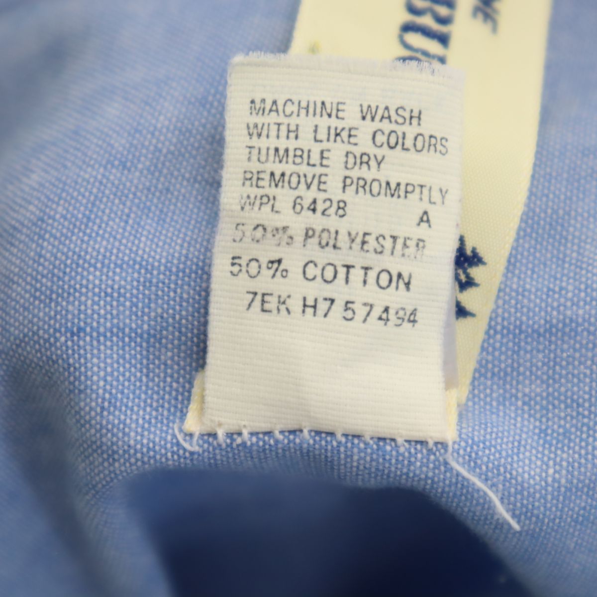 ROEBUCKS ローバックス 70s USA製 ヴィンテージ 半袖 ウエスタンシャツ M ブルー メンズ