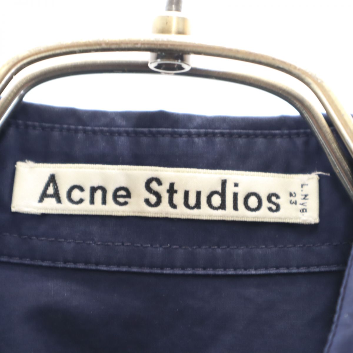 ACNE STUDIOS アクネストゥディオズ ノースリーブ シャツ 32 ネイビー