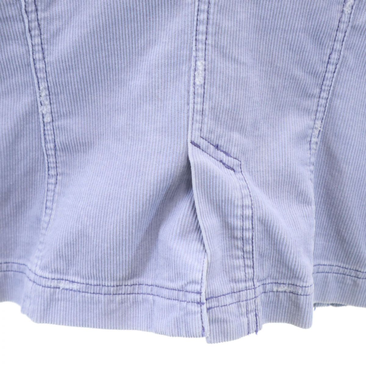 DKNYJEANS ダナキャランジーンズ コーデュロイ テーラードジャケット XS ブルー系 刺繍 レディース