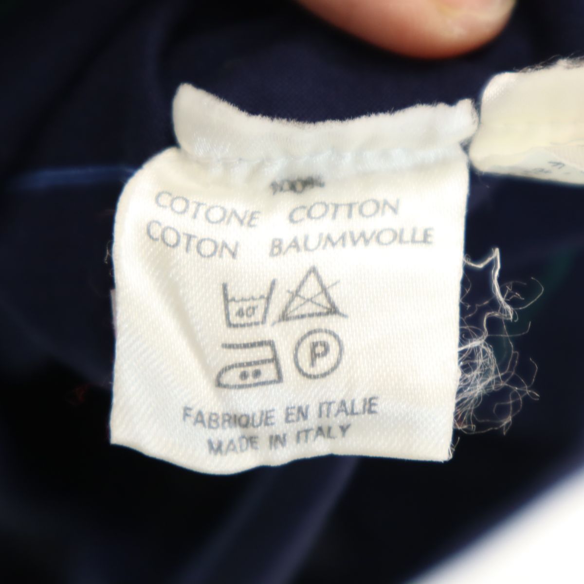 GIVENCHY ジバンシィ イタリア製 ライン入り 半袖 ポロシャツ S ネイビー GENTLEMAN PARIS メンズ