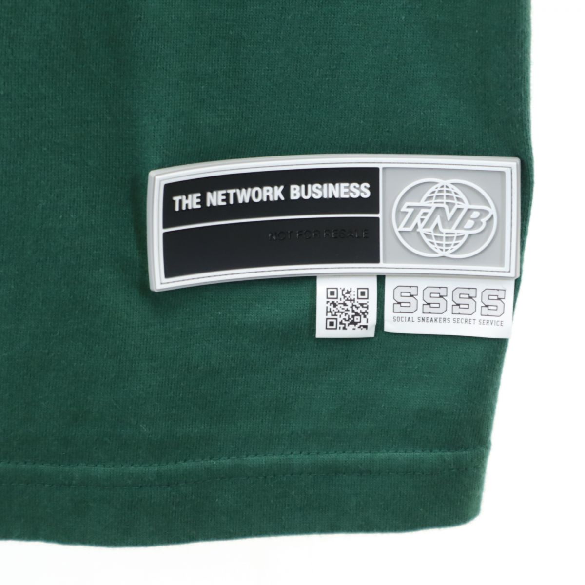 未使用 THE NETWORK BUSINESS ザネットワークビジネス プリント 半袖 Tシャツ M グリーン タグ付き メンズ