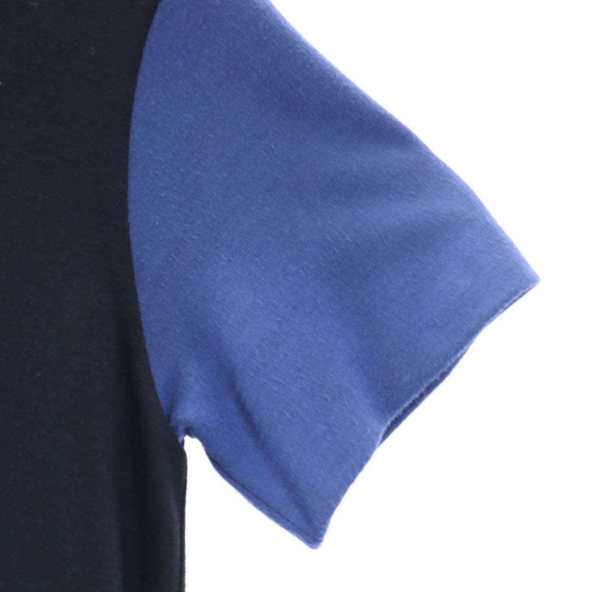 JIL SANDER ジルサンダー イタリア製 半袖 ミニワンピース 32 ネイビー×ブルー レディース