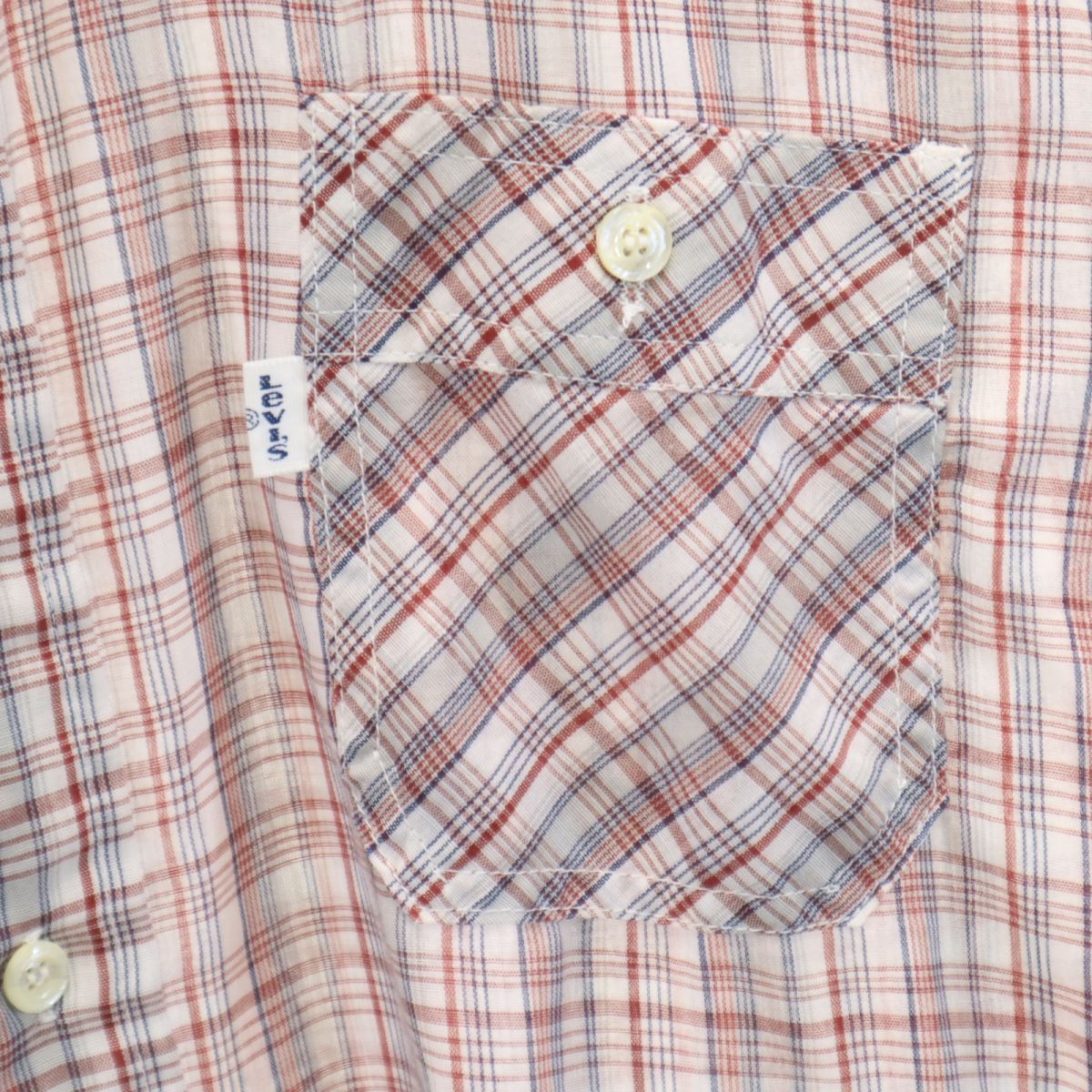リーバイス 70s USA製 ヴィンテージ チェック柄 半袖 シャツ XL Levi's メンズ