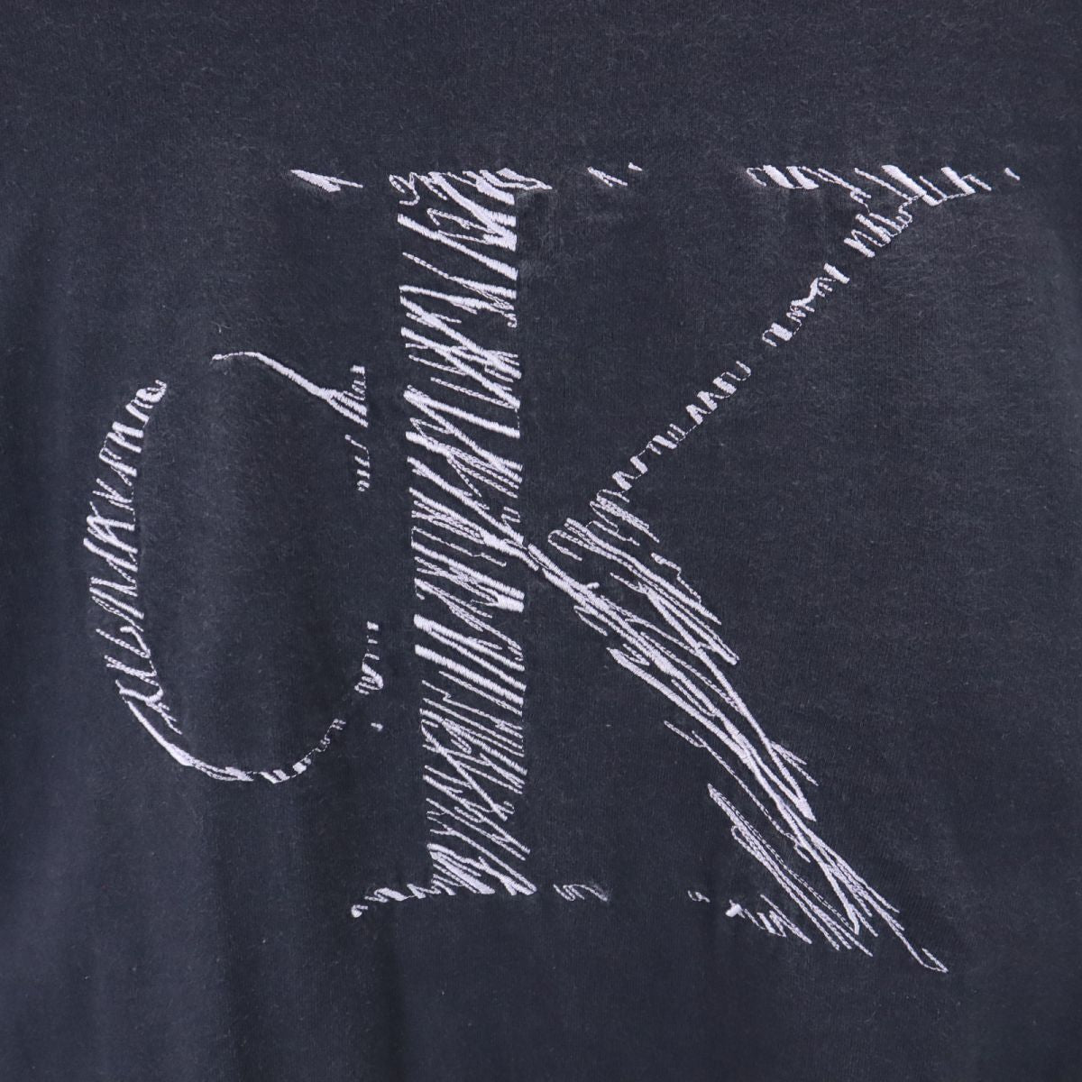 Calvin klein カルバンクライン 刺繍 半袖 Tシャツ グレー系 メンズ