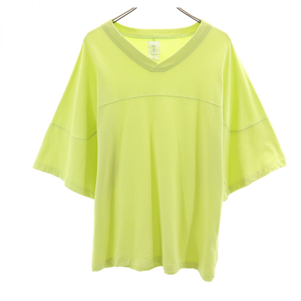 Name. ネーム 日本製 半袖 Tシャツ O ライトグリーン メンズ