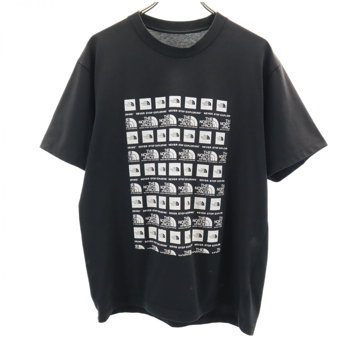 ノースフェイス アウトドア NT31902 両面プリント 半袖 Tシャツ L ブラック THE NORTH FACE メンズ