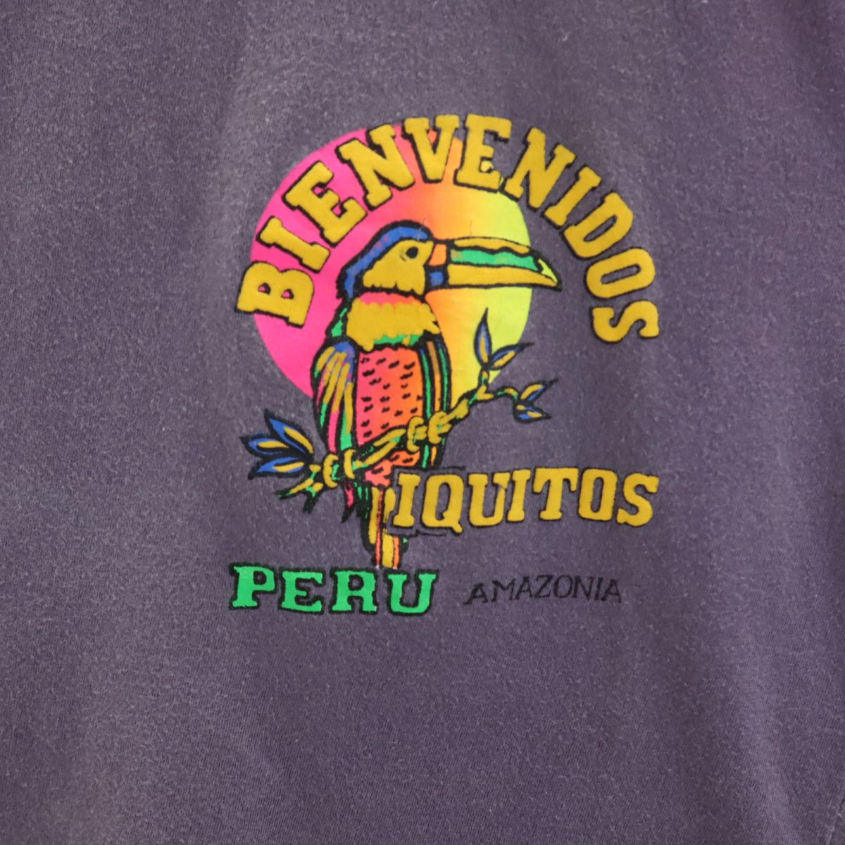 OLD オールド 90s バックプリント 半袖 Tシャツ グレー レディース